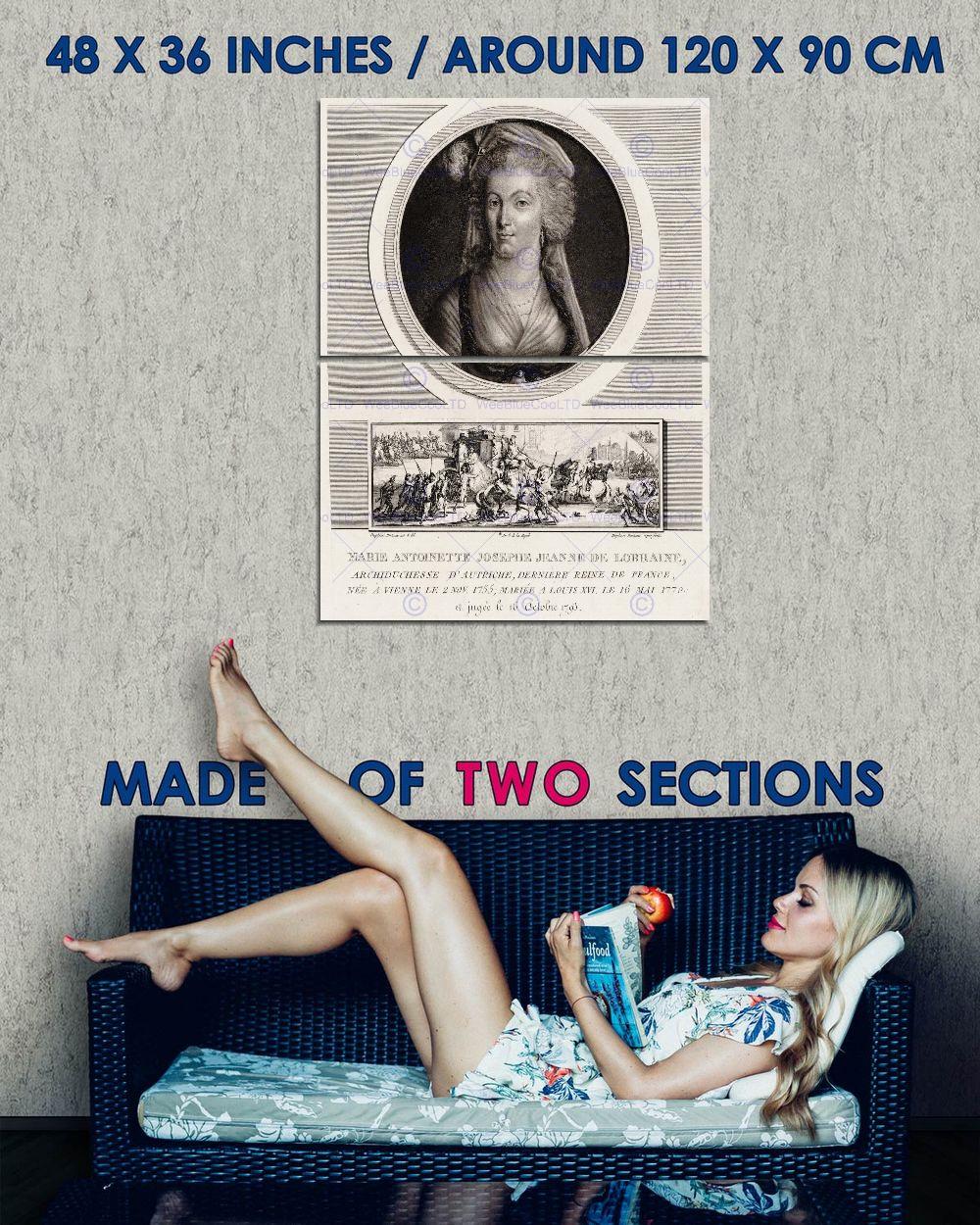 85989 EULOGY OBLOQUY LEVACHEZ QUEEN MARIE ANTOINETTE Decor Wall Print Poster