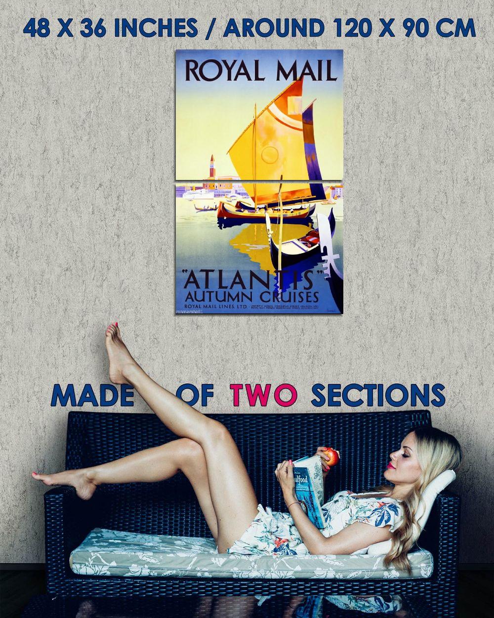 97424 Royal Mail Line London Atlantis Ocean Liner Decor Wall Print Poster